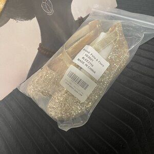 Felix & Flora Sparkling Gold Dress Shoe